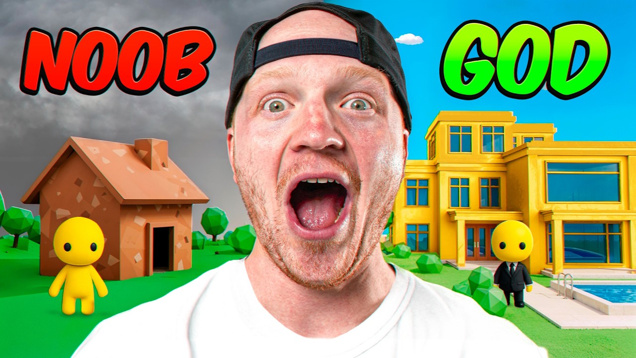 $1 vs $1,000,000 House in WOBBLY LIFE!