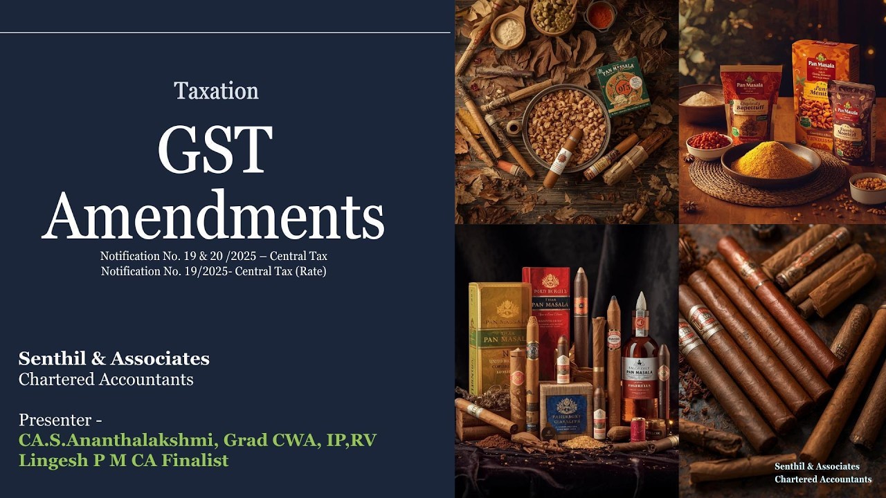 GST Amendments on Tobacco & Pan Masala | Rule 31D | Compensation Cess Nil from 1-02-2026