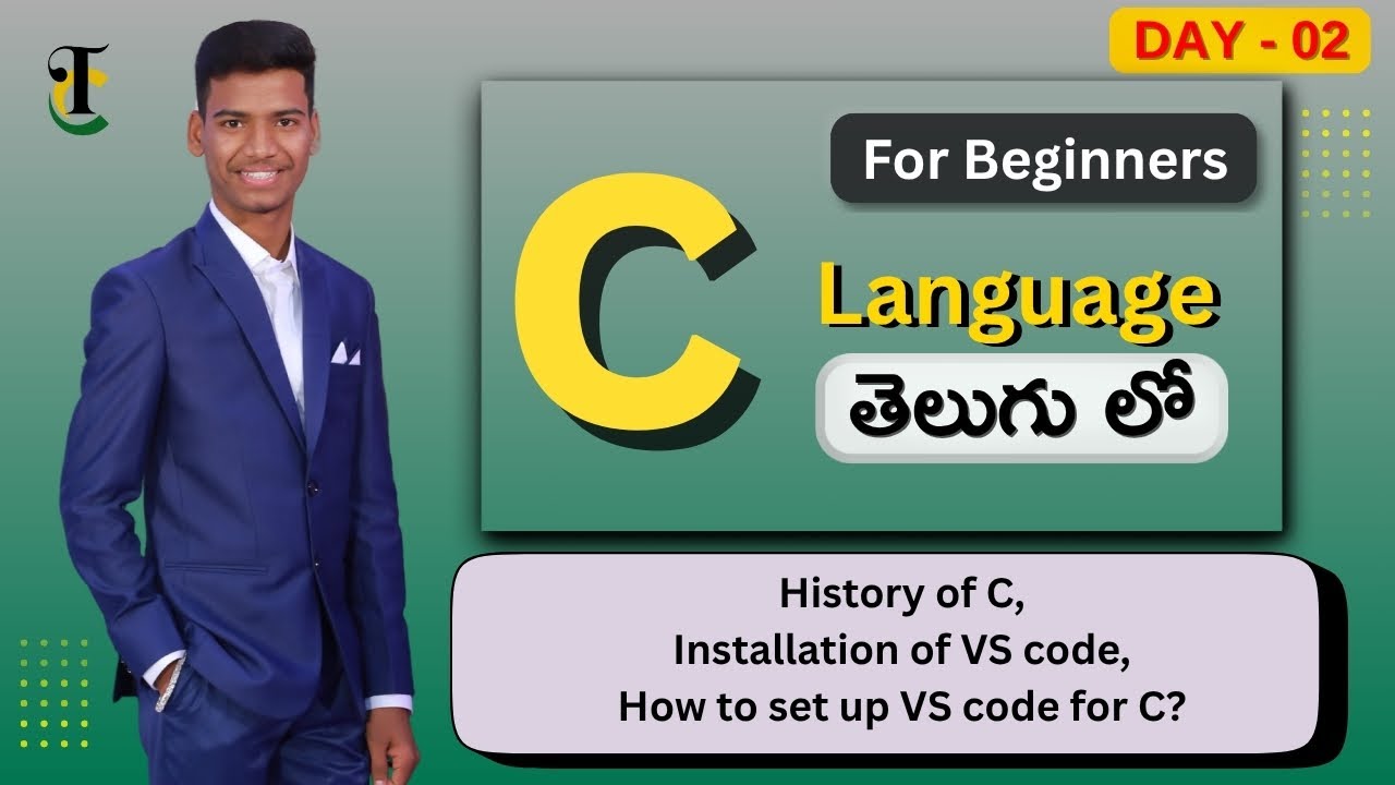 History of C | Installation of Vs Code | C-Language Tutorials in Telugu. -Day-02-