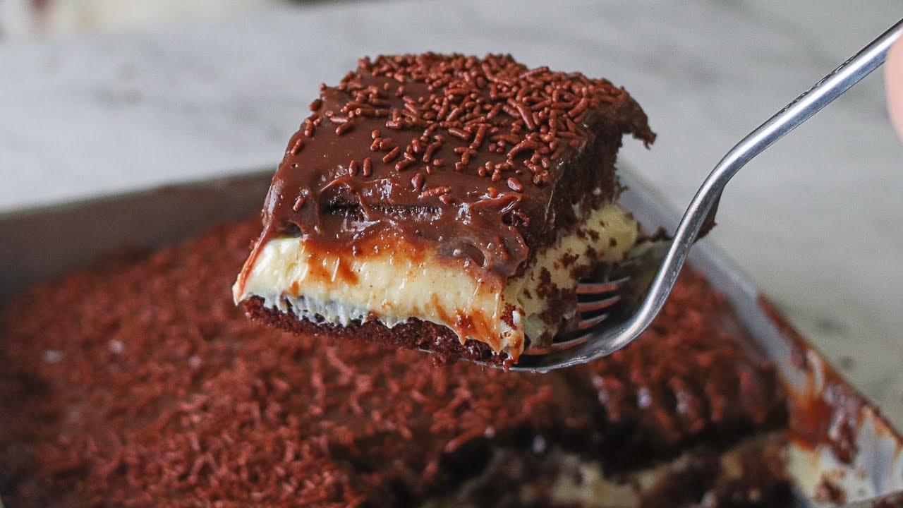 BOLO CHOCONINHO COM BRIGADEIRO...SUCESSO NAS CONFEITARIAS | RECHEIO SUPER CREMOSO!