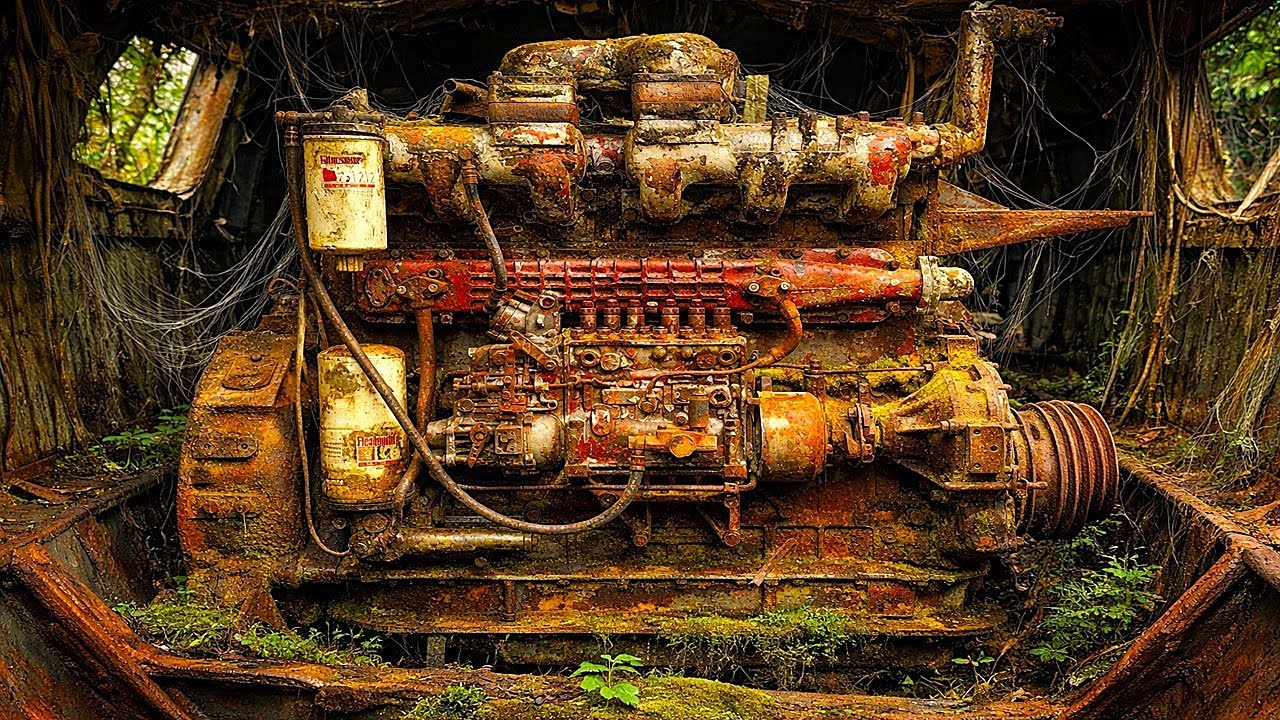 A Genius Restores 6 Abandoned Rusted Marine Engines Forgotten for Decades | Full Restoration