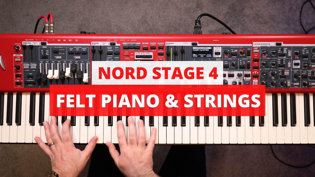 Nord Stage 4 - Beautiful Felt Piano and Slow String Sound