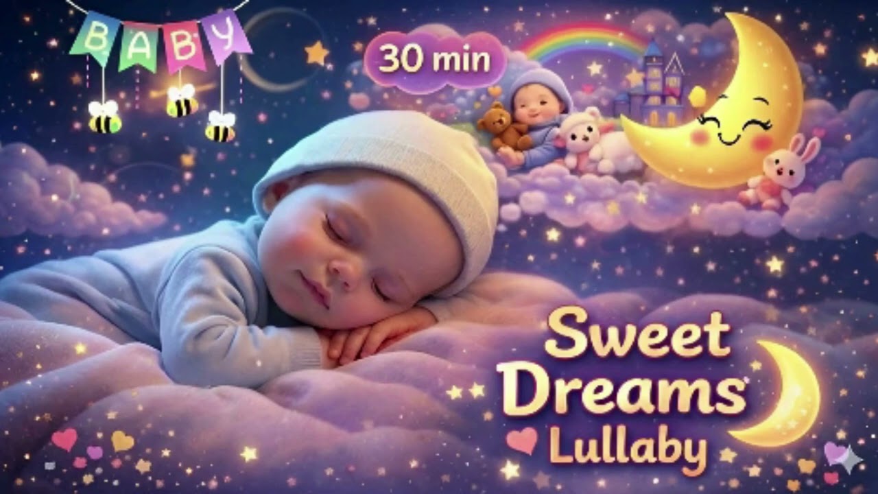30 Minutes Sweet Dreams Lullaby 🌙 | Baby Sleep Music | Deep Sleep for Babies & Toddlers