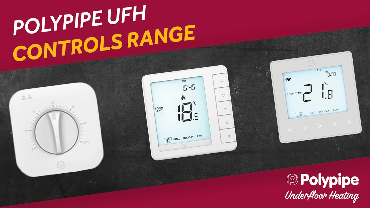 The differences between the Polypipe Underfloor Heating controls range | Simple, Standard, Smart
