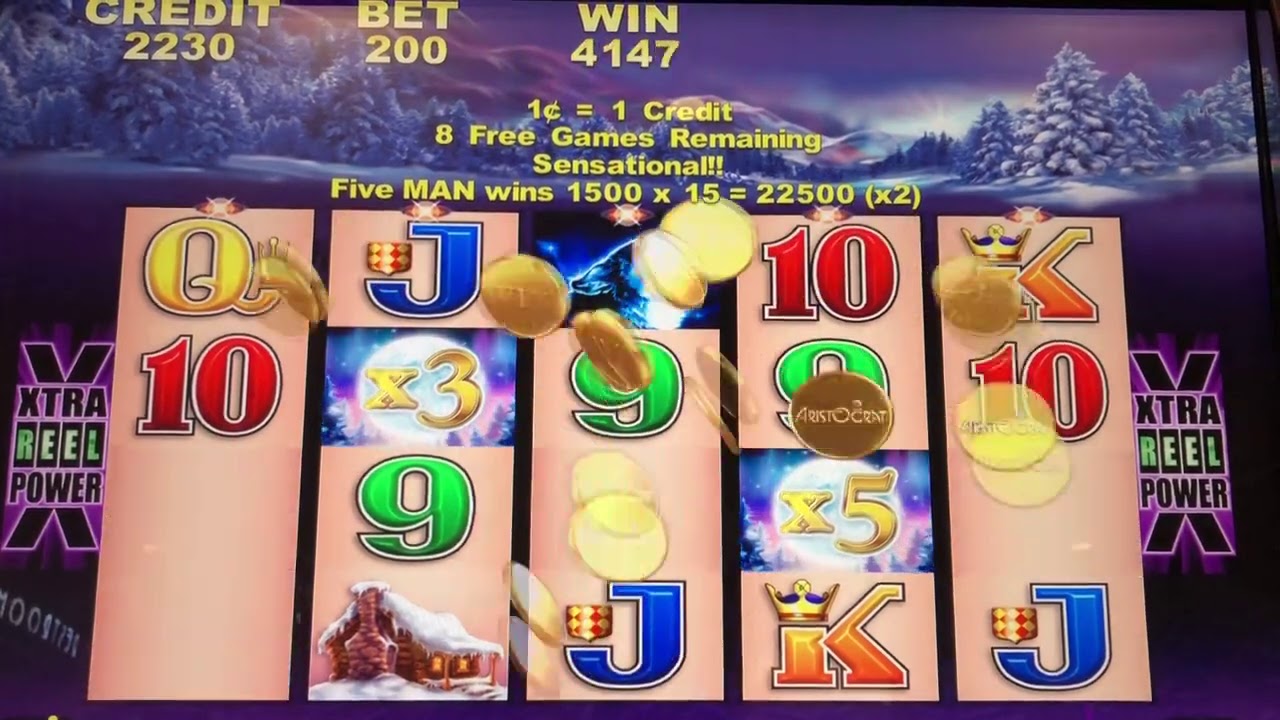 TimberWolf Slot machine bonus 💲 Jackpot!