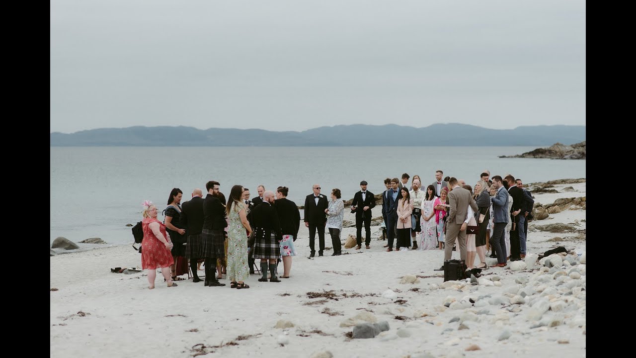 Sandra + Declan | Scottish beach ceremony | Crear Weddings