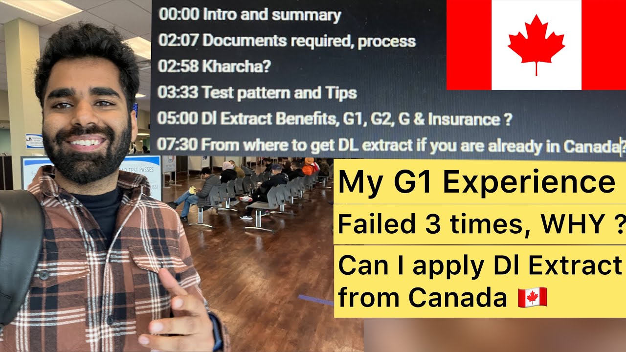 Driving License in Canada| My G1 Experience | G1, G2, G difference | How to get DL extract in Canada