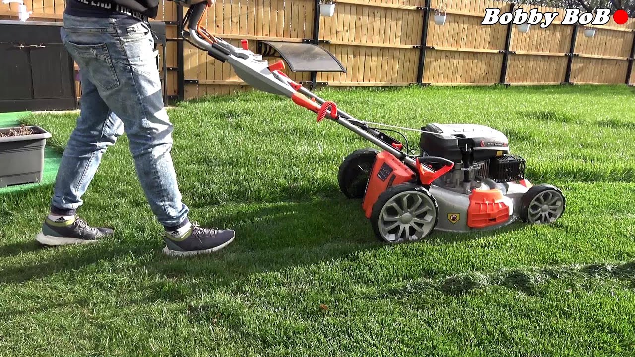 Cele 5 functii la masina de gazon Ruris RX400s / lawn mower