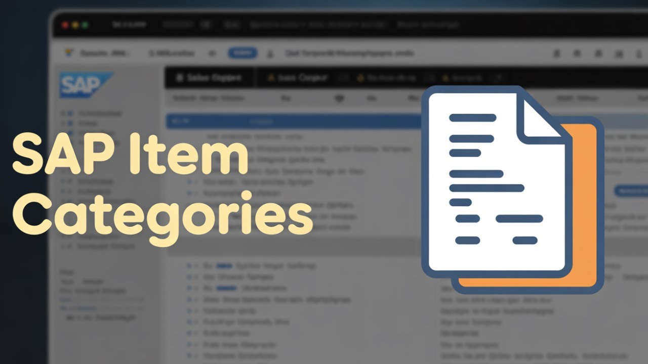 SAP SD Item Categories Explained (Full Beginner to Pro Guide)