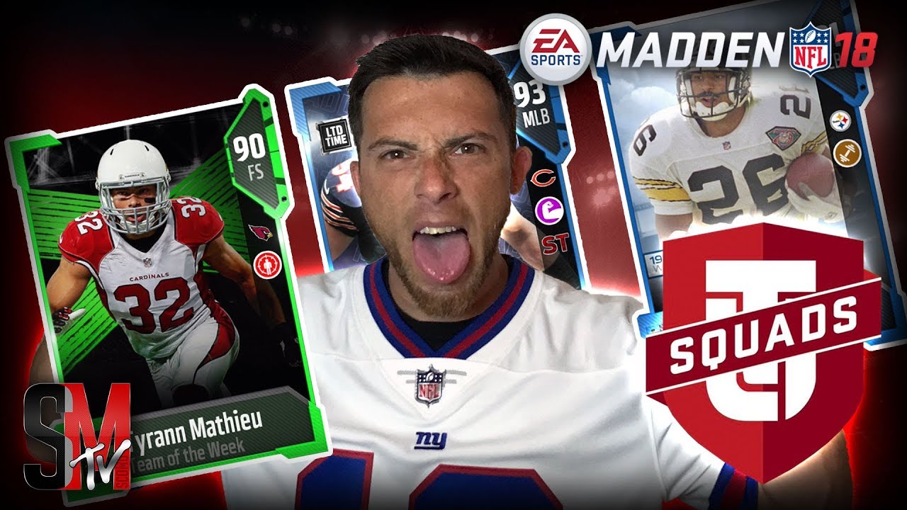 PLAYING MUT SQUADS FOR FREE NAT PLAYER SET - MADDEN NFL 18 GAMEPLAY