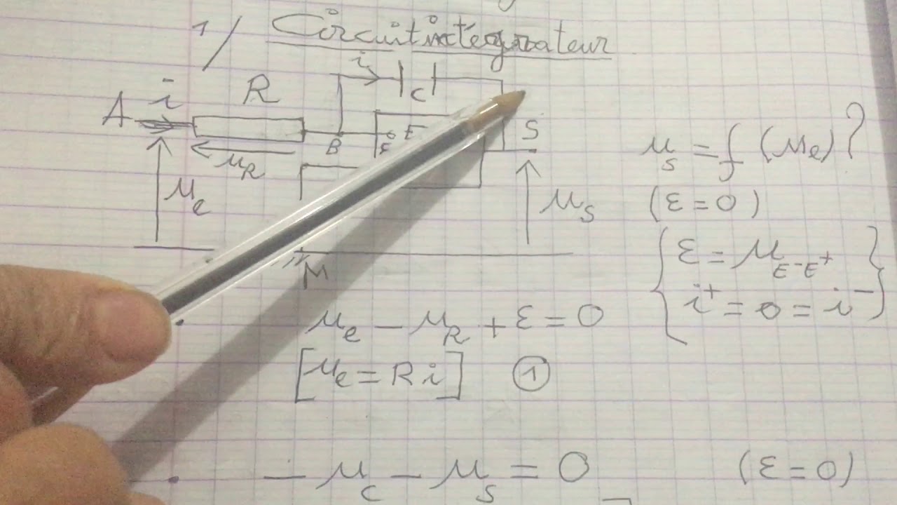 Électronique circuits dérivateur et intégrateur