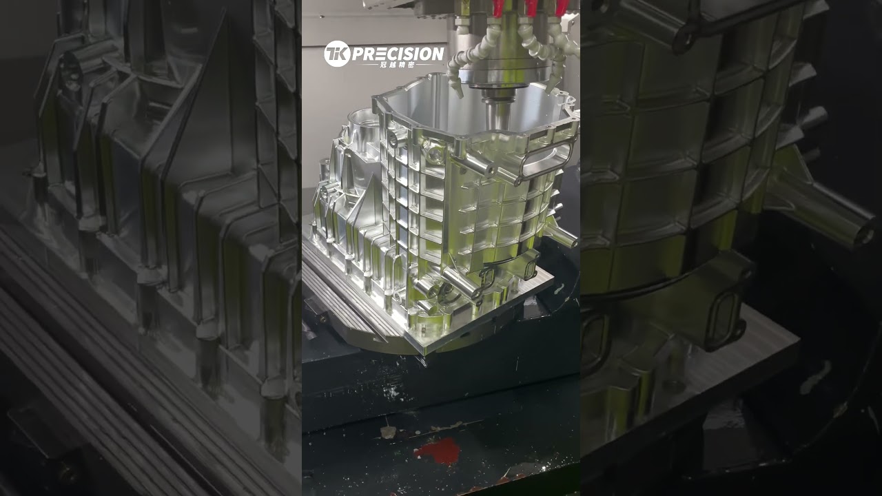 Five-axis CNC machining of gearbox housing prototype