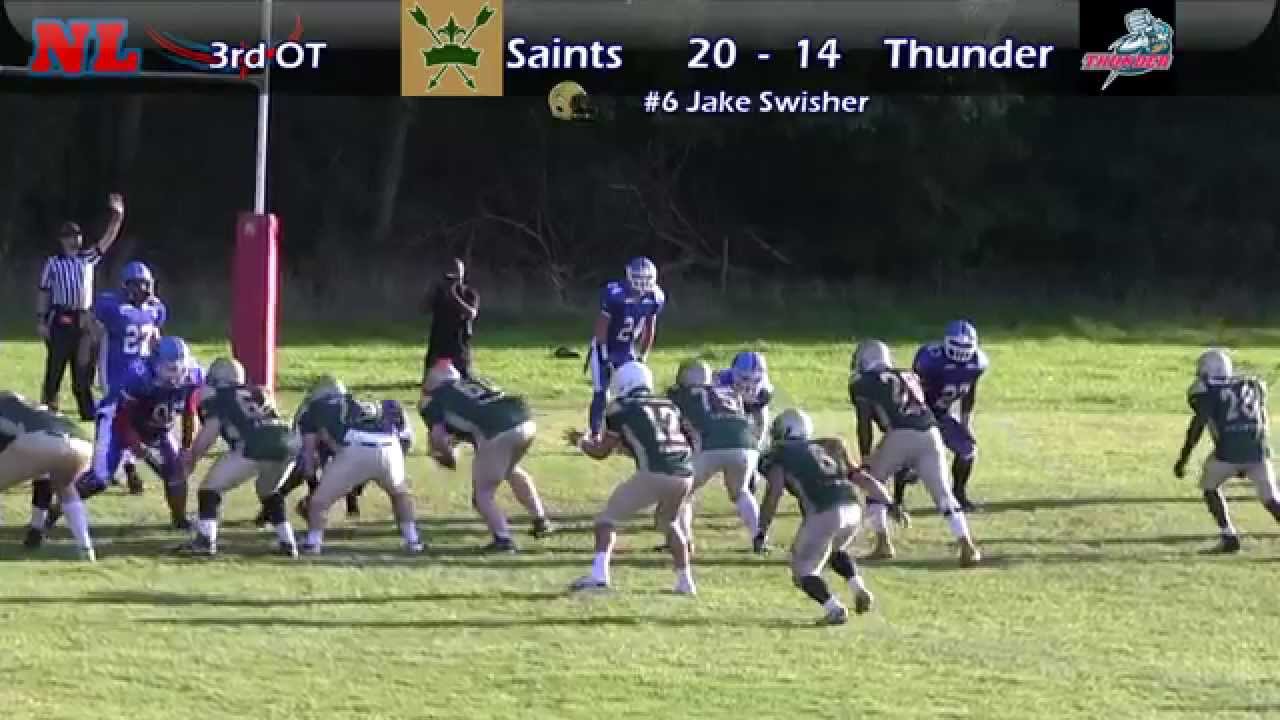 Bury Saints v Sussex Thunder - 6th September 2015 - SFC 2 Semi Final