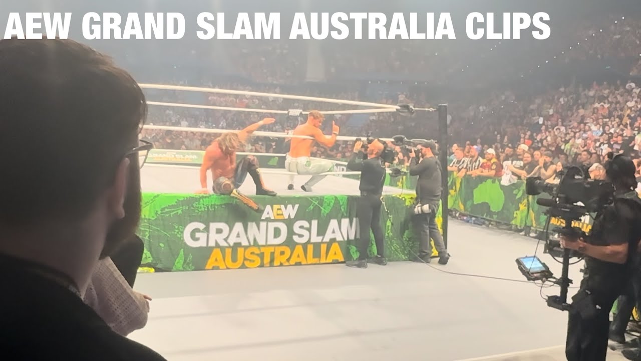 AEW GRAND SLAM BRISBANE (Entrances And Small Clips) 15/2/25