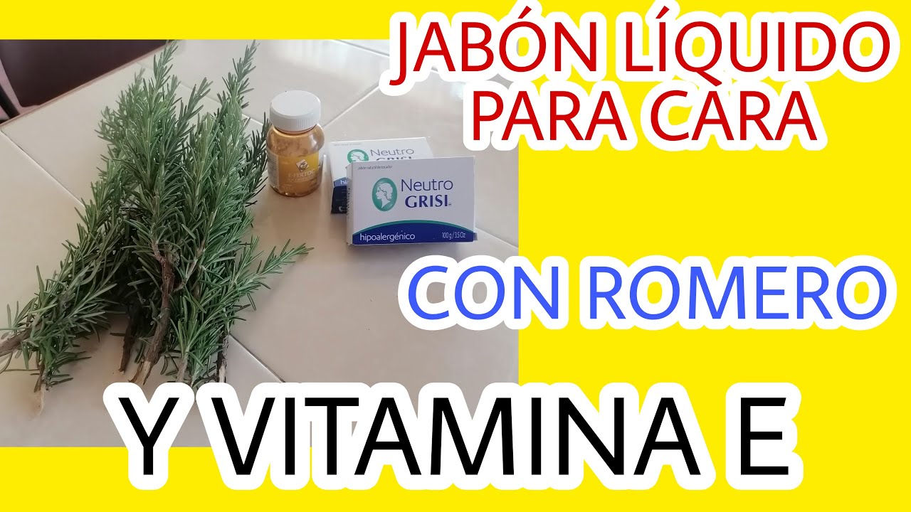 JABON LIQUIDO PRA LA CARA CON ROMERO Y VITAMINA E