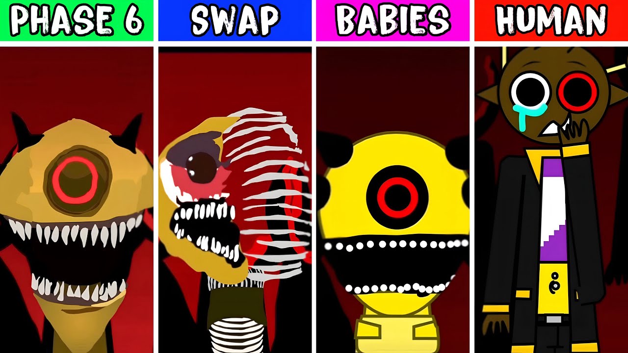 ALL NEW Sprunki PHASE 6 Mods/Versions | Incredibox Sprunki Comparison