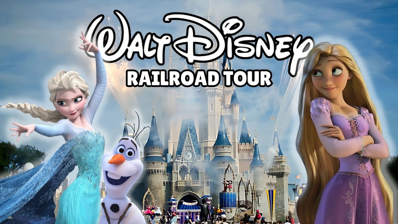 WALT DISNEY WORLD RAILROAD Full Tour Florida | Magic Kingdom Orlando Florida | Detailed Tour 4K