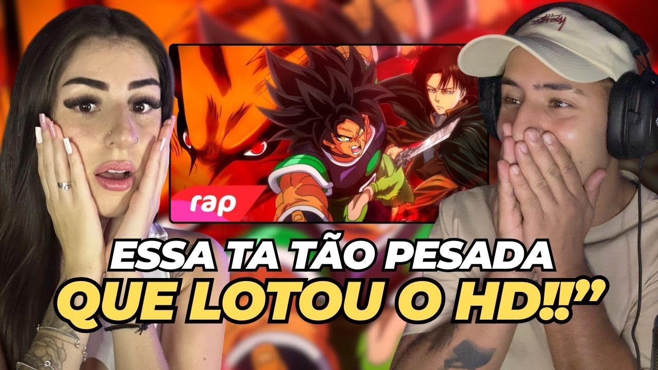 (É MUITA AURA!) | Rap do Broly, Kyuubi e Levi - O PODER DA MINHA IRA 2 | NERD HITS | 7MZ | REACT