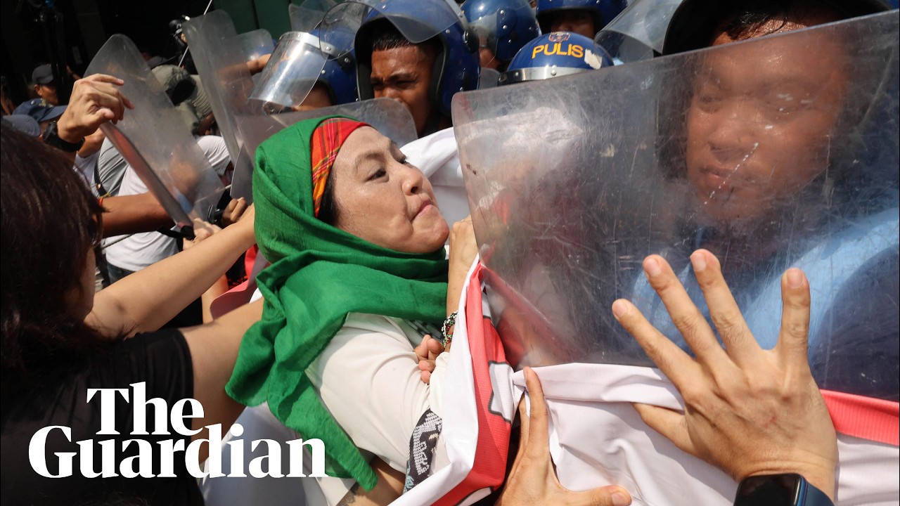 Activists protesting against Marco Rubio visit clash with police in Philippines