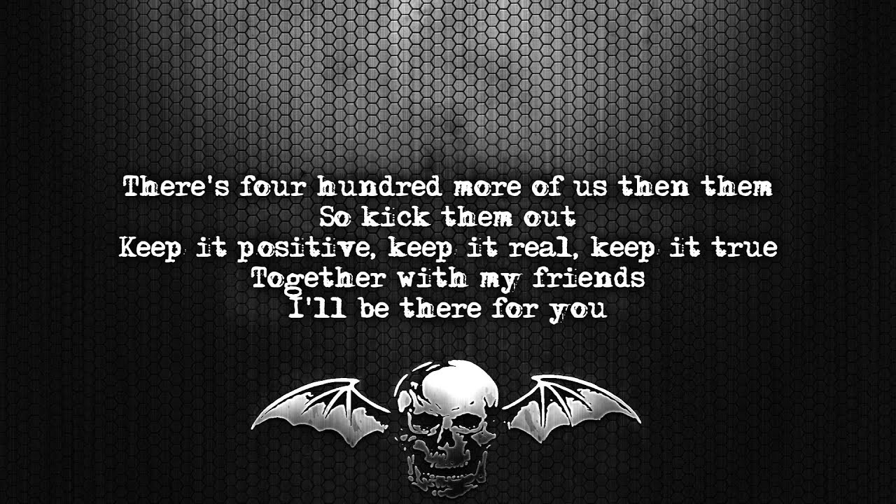 Avenged Sevenfold - Thick And Thin [Lyrics on screen] [Full HD]
