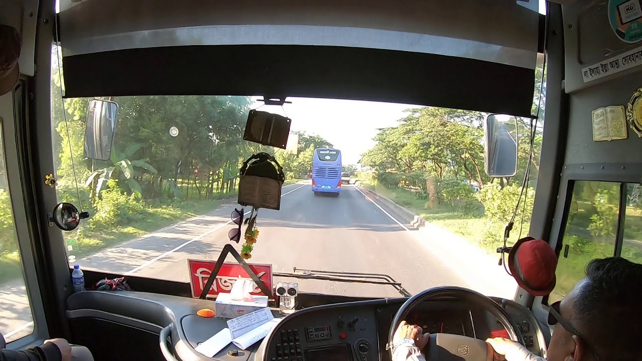 HANIF VOLVO b9r & GREEN LINE MAN DD smoothly cruising towards Dhaka | VOLVO BUS | Luxurious bus✌️