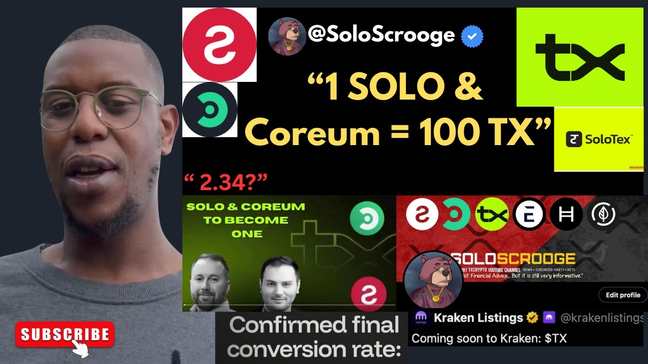 $TX Ecosystem Why The SOLO & COREUM To $TX Ratio Should Be 1:100