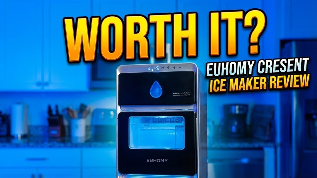 Обзор настольного льдогенератора Euhomy Crescent: получение высококачественного медленно тающего ...
