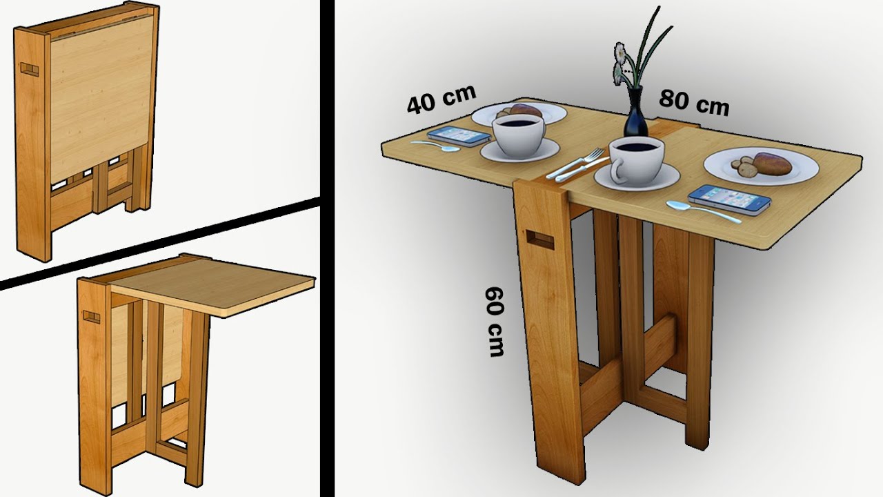 HOW TO MAKE A MINI FOLDING TABLE, STEP BY STEP