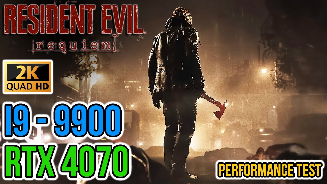 Resident Evil Requiem — MAX Settings✔️Native✔️RTX✔️ | 2K (i9-9900 & RTX4070) | Performance Test