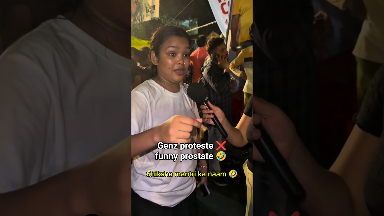 Gen Z Protest Vs Education Minister 😭😂 Public Reaction & Memes #shorts