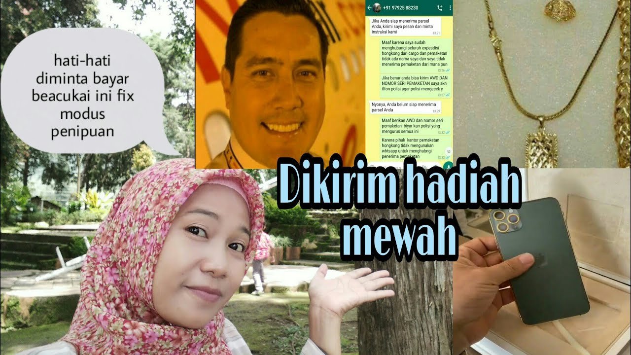 MODUS PENIPUAN KIRIMAN HADIAH BARANG MEWAH DARI LUAR NEGERI DARI TEMAN BULE