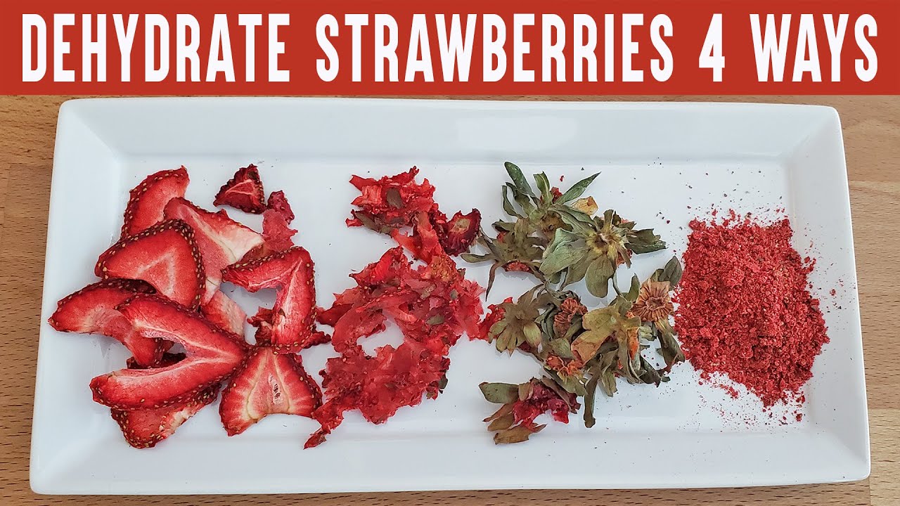 What to do with Too Many Strawberries?!  | Dehydrate Strawberries in 4 ways!