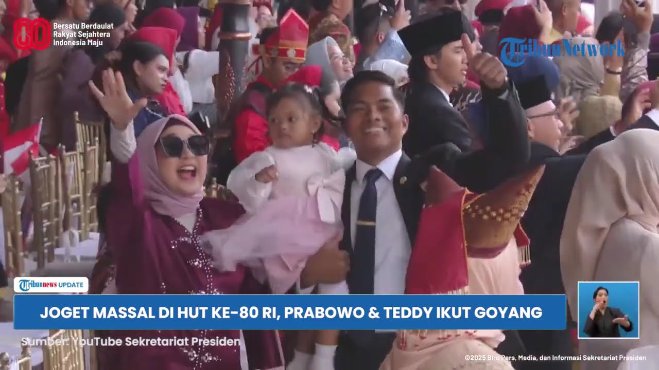 FULL Kejutan, Prabowo Turun Joget Tabola Bale di Istana Merdeka, Letkol Teddy Ikut Goyang