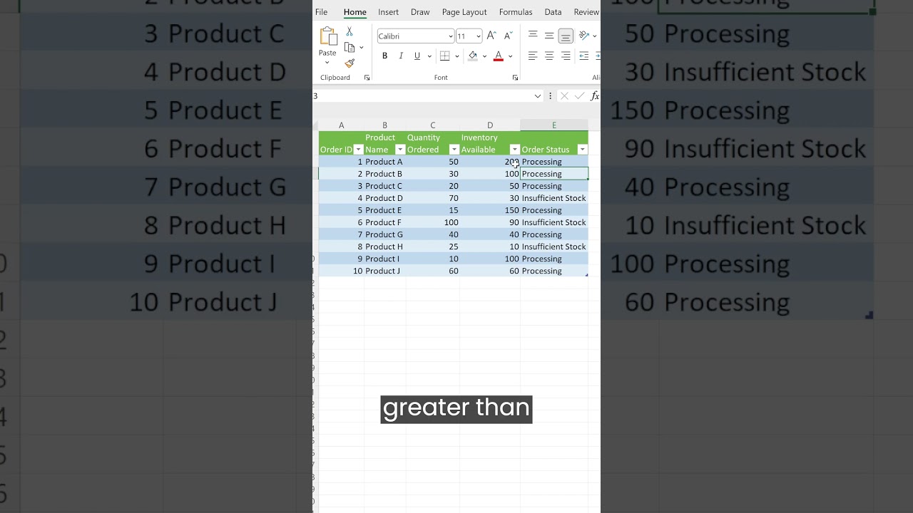 Master Order Management in Minutes! Watch Now! #salesanalytics #excel #ordermanagement