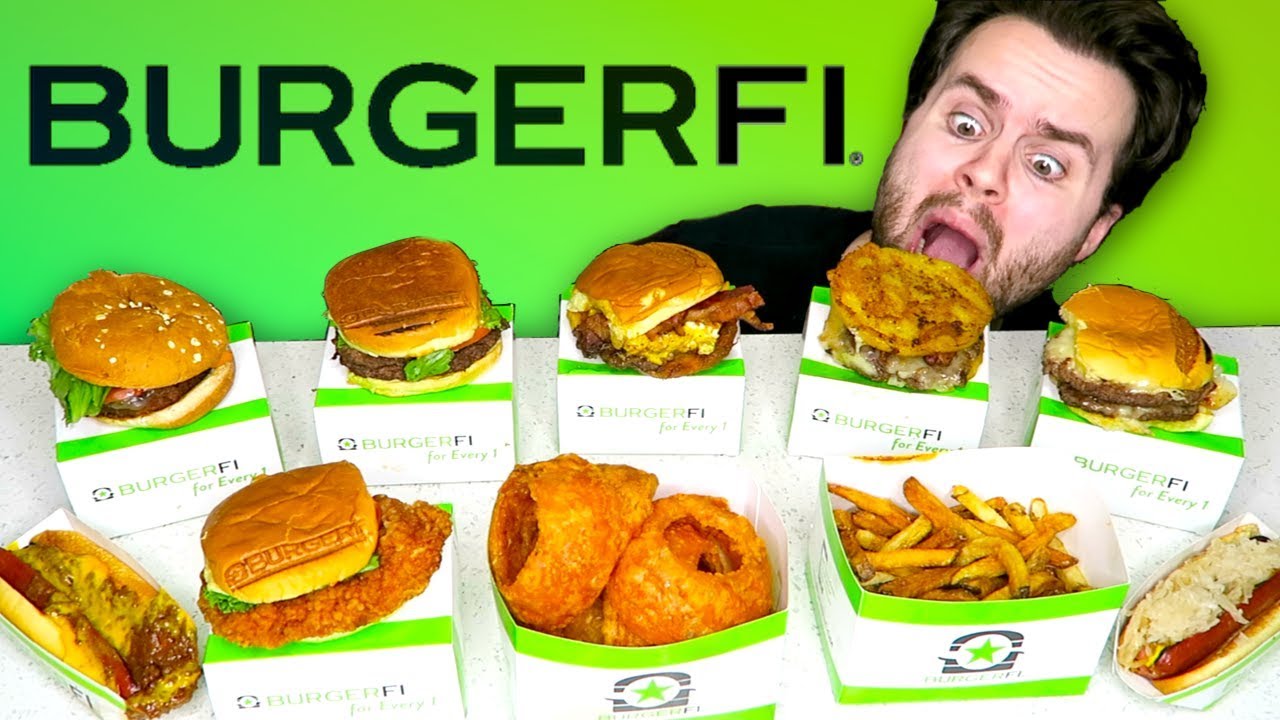 i spent $100 at BurgerFi and tried EVERYTHING... - Fast Food Taste Test