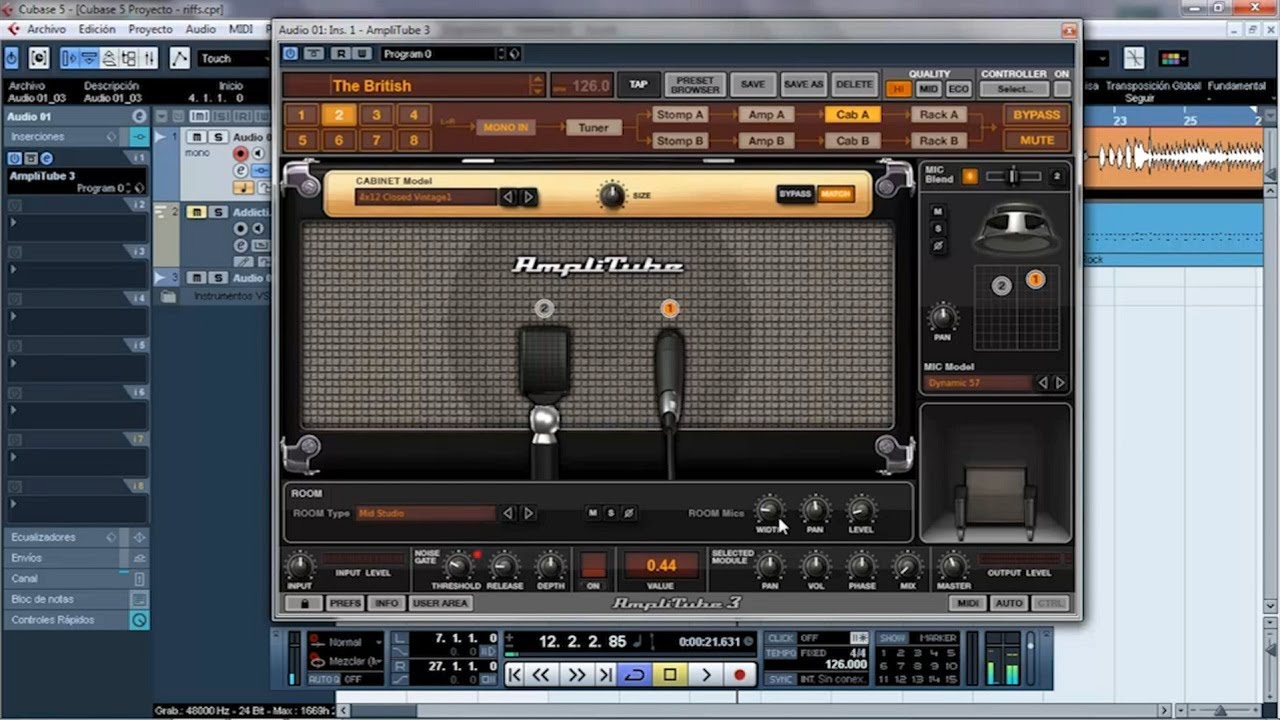 Tutorial Amplitube en Cubase: Como grabar un buen sonido de guitarra