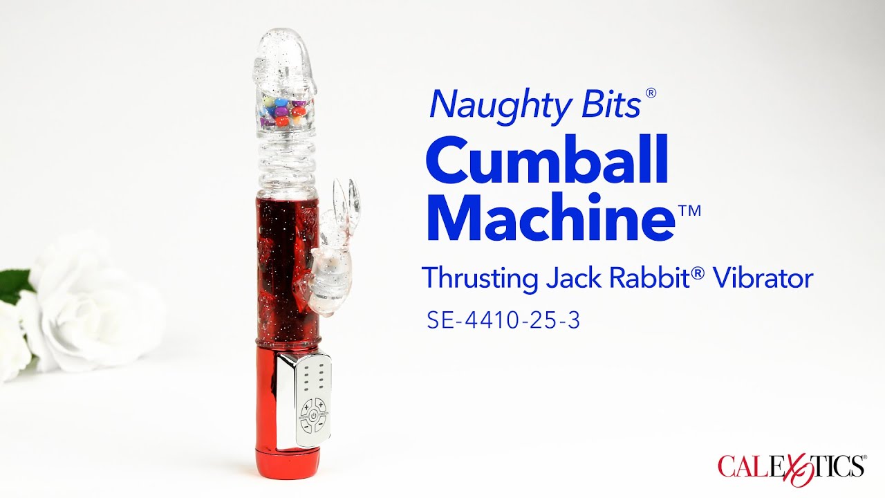 CalExotics Naughty Bits&reg; Cumball Machine&trade; Thrusting Jack Rabbit&reg; Vibrator