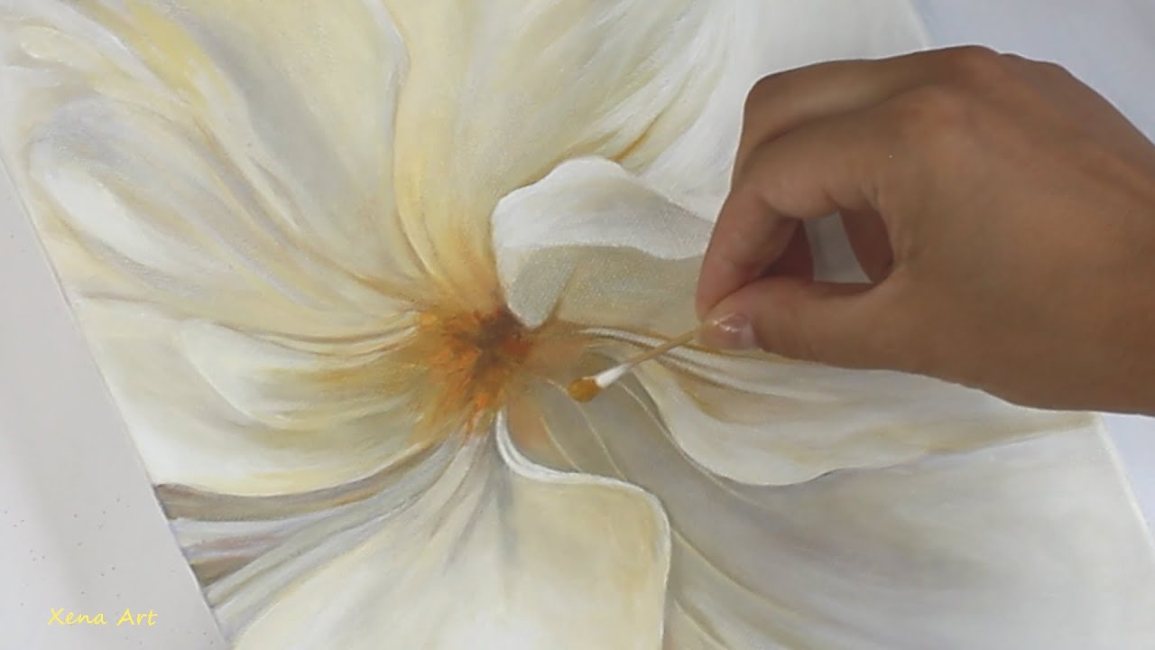 A Dahlia Came to Life on My Canvas | Relaxing Acrylic Flower Painting 269