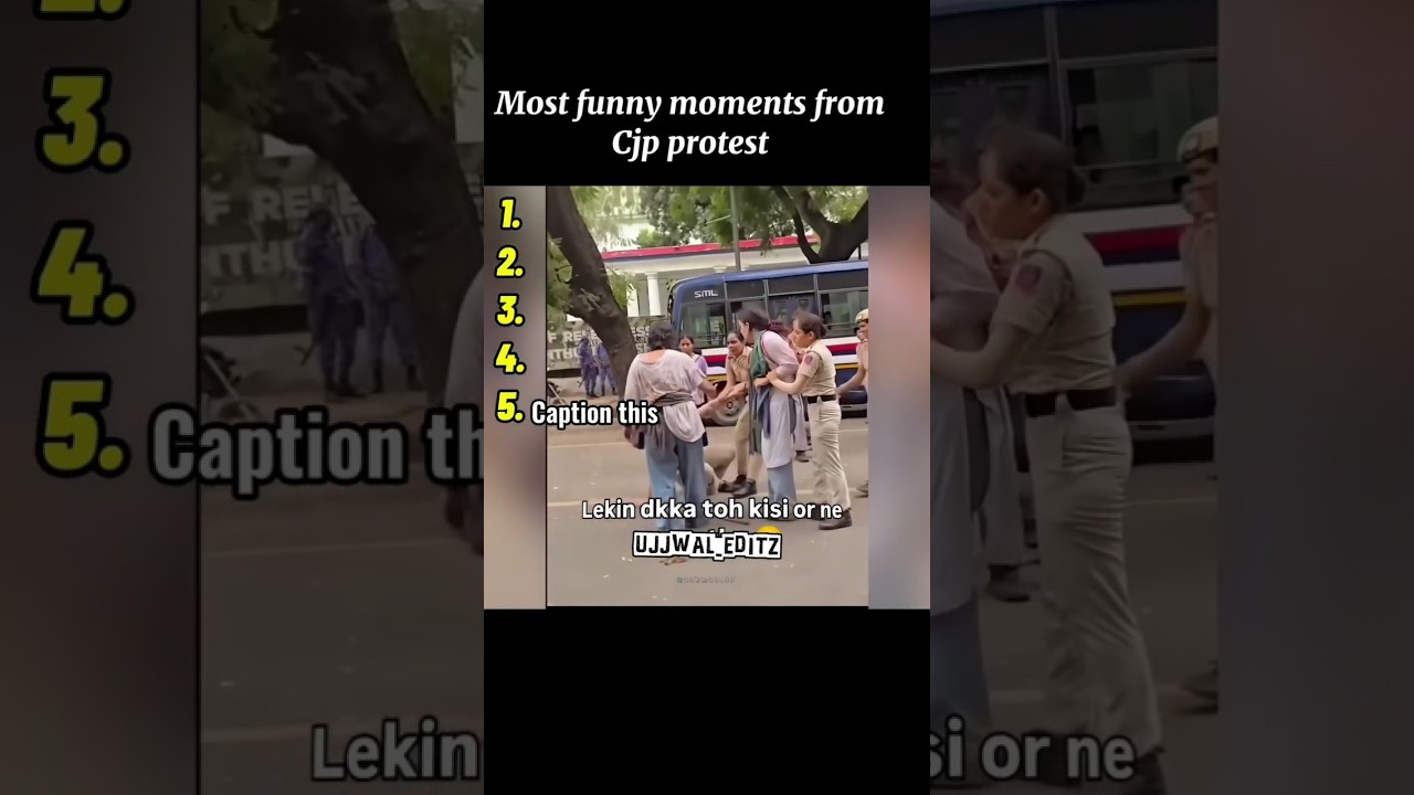 Most funny moments from Cjp protest 😂😂😂 #viralshorts #protest #reverse
