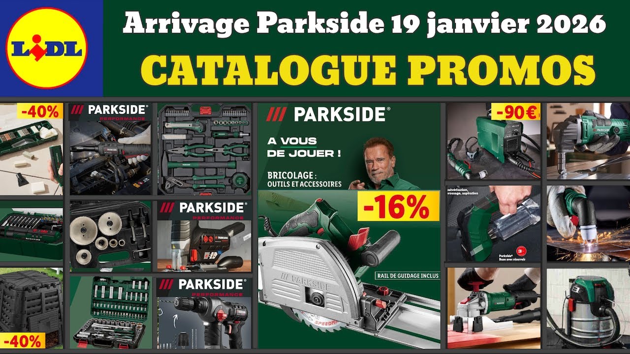 catalogue LIDL parkside du 19 janvier 2026 ✅Arrivage bricolage parkside 🔥 Promos deals UltimateSpeed
