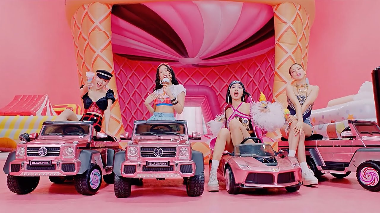blackpink - ice cream (with selena gomez), but every time they say 'ice' it gets faster
