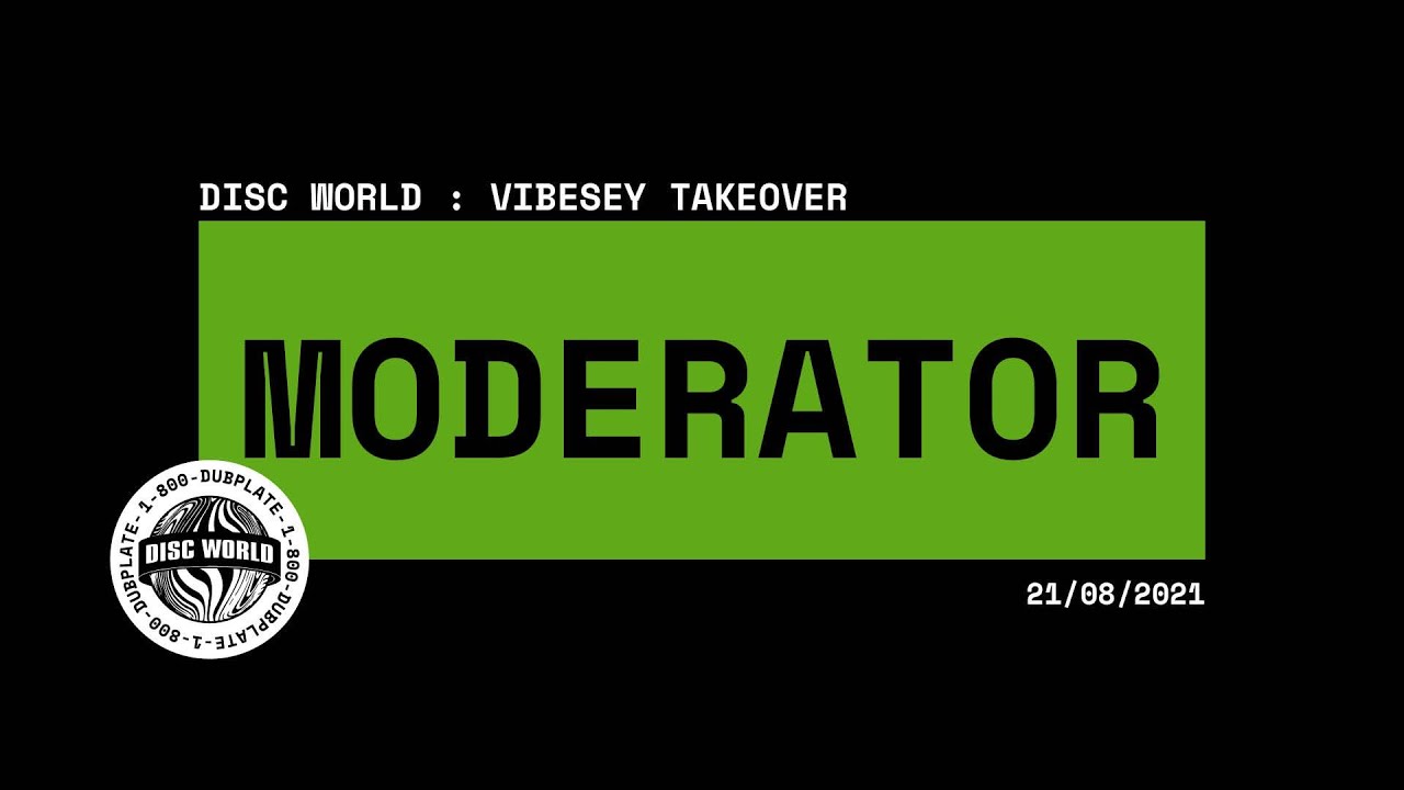 Moderator // 90-Min Vinyl DJ Set ~ Garage