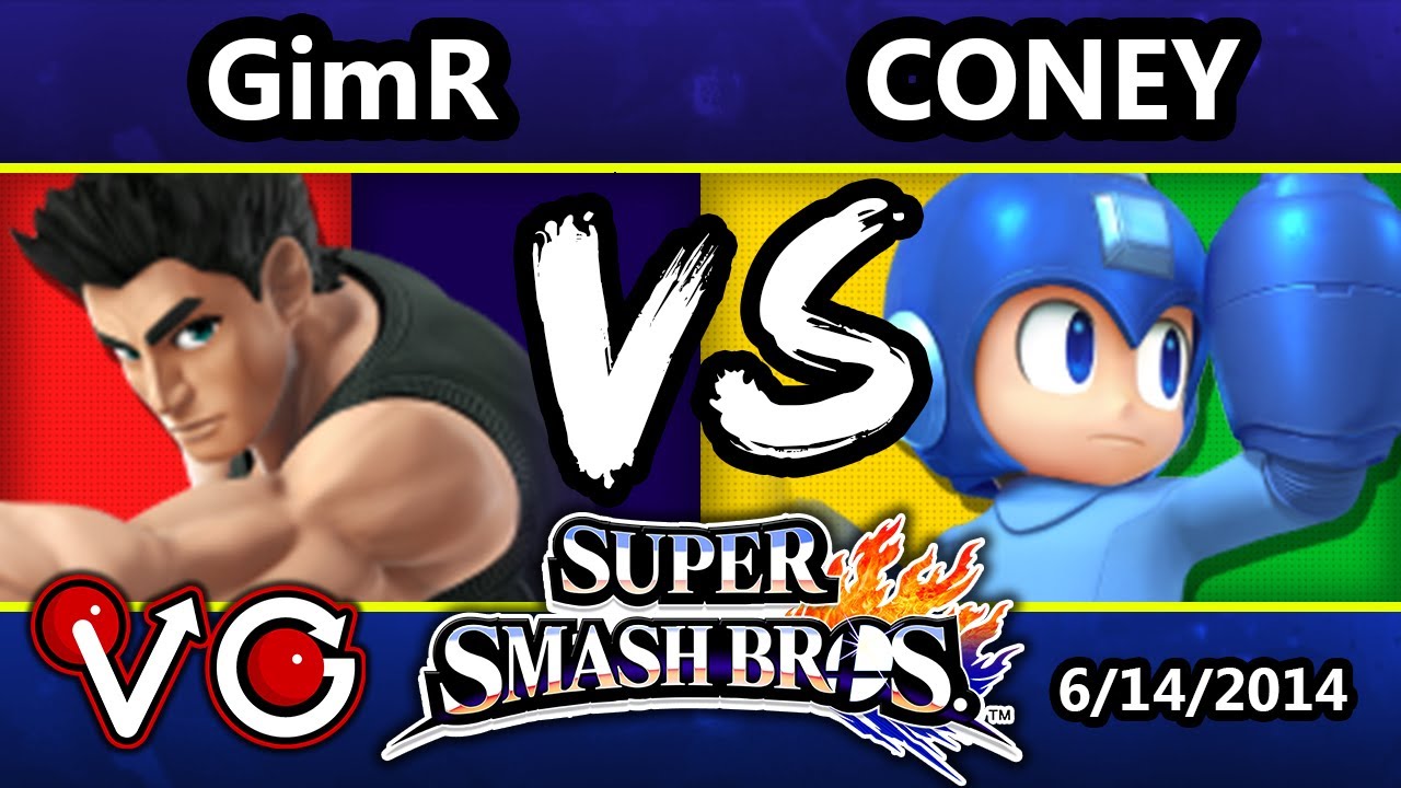 Smash 4 - VGBC | GimR (LIttle Mac) Vs. Coney (Mega Man) SSBU - SSB4 - Smash Bros. For Wii U & 3DS