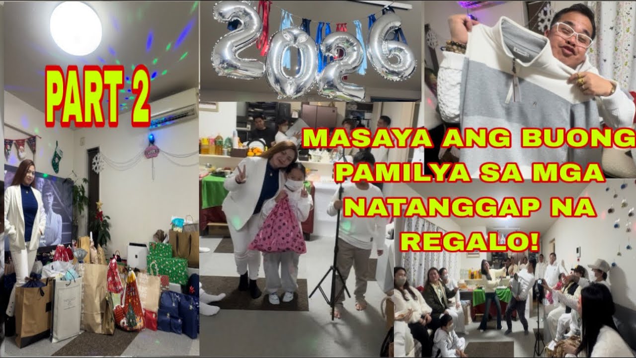 MASAYA ANG BUONG PAMILYA SA MGA NATANGGAP NA REGALO! NEW YEARS EVE PART 2