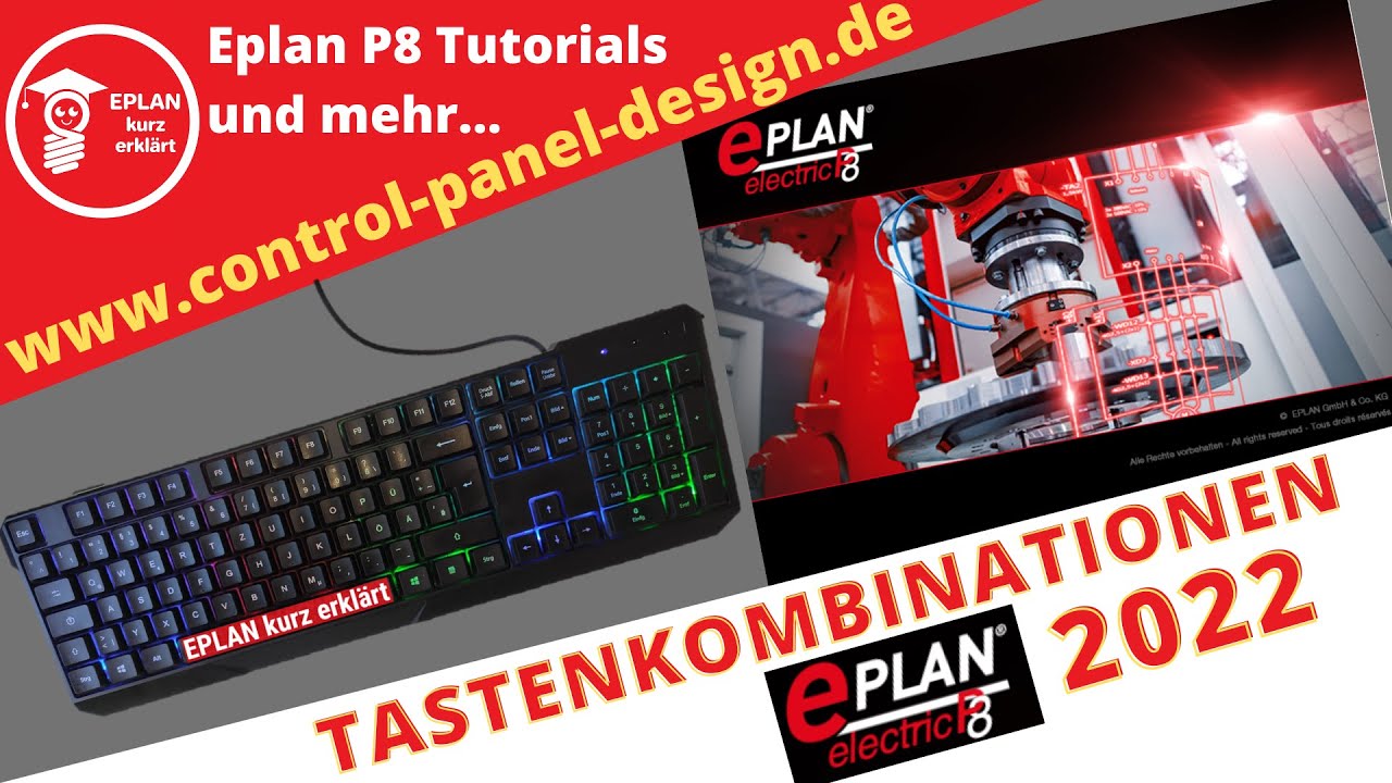 Wo sind die Tastenkombinationen in EPLAN 2022?