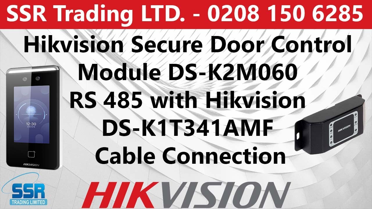 Модуль управления защищенной дверью Hikvision DS-K2M060 RS 485 с кабельным подключением Hikvision...