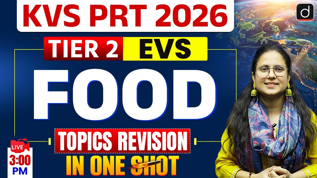 KVS PRT 2026 Tier 2 EVS | Food Topics One Shot Revision | Drishti Teaching Exams