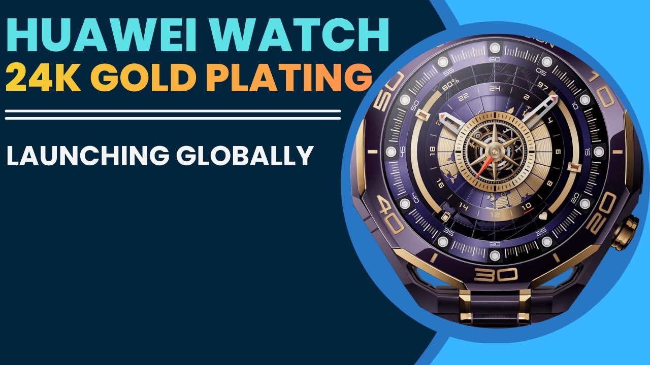 Huawei Watch Ultimate Design Launched Globally | 24K Gold Luxury Smartwatch First Look