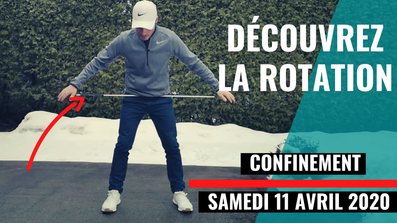 La rotation de corps au golf avec un exercice ultra-efficace! #golferalamaison