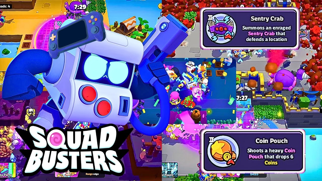 Sentry Crab And Coin Pouch 8-BIT Showdown Gameplay ‼️ Squad Busters